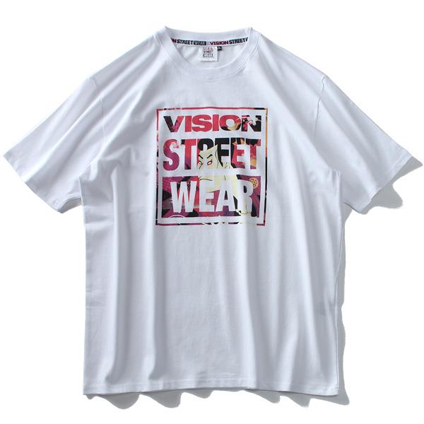 大きいサイズ メンズ VISION STREET WEAR ロゴ プリント 半袖 Tシャツ 9504101