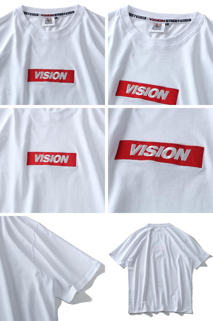 大きいサイズ メンズ VISION STREET WEAR BOXロゴ プリント 半袖 Tシャツ 9504102