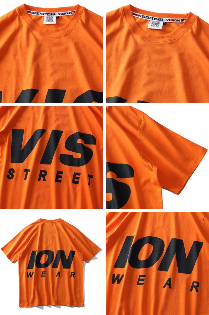 大きいサイズ メンズ VISION STREET WEAR デカロゴ プリント 半袖 Tシャツ 9504109