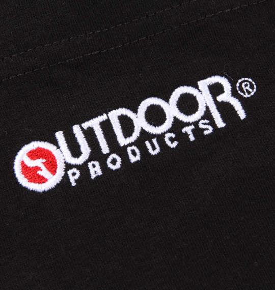 大きいサイズ メンズ OUTDOOR PRODUCTS 天竺 ポケット付 半袖 Tシャツ ブラック 1158-9210-2 3L 4L 5L 6L 8L