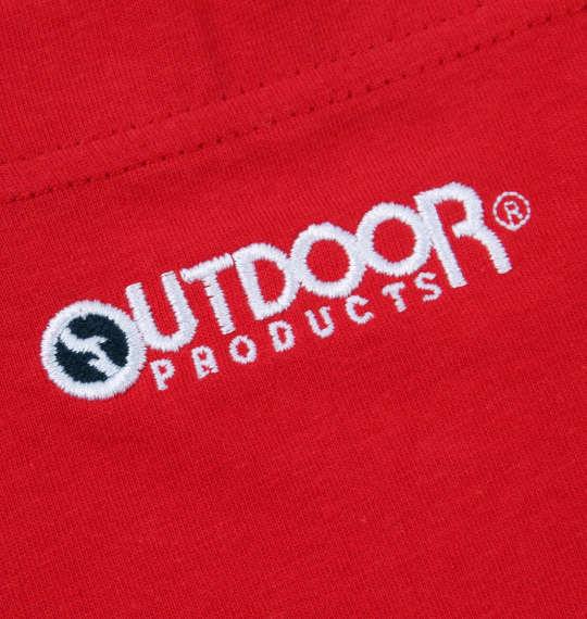 大きいサイズ メンズ OUTDOOR PRODUCTS 天竺 ポケット付 半袖 Tシャツ レッド 1158-9210-3 3L 4L 5L 6L 8L