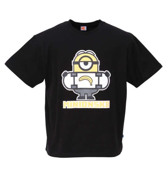 大きいサイズ メンズ MINIONS 半袖 Tシャツ ブラック 1178-9585-2 3L 4L 5L 6L