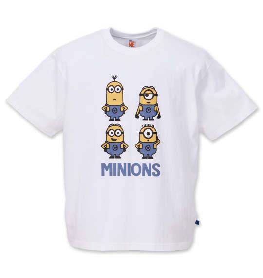 大きいサイズ メンズ MINIONS 半袖 Tシャツ ホワイト 1178-9586-1 3L 4L 5L 6L