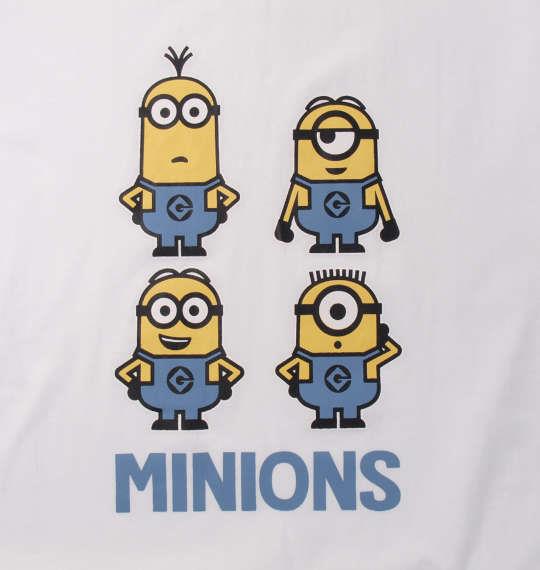 大きいサイズ メンズ MINIONS 半袖 Tシャツ ホワイト 1178-9586-1 3L 4L 5L 6L