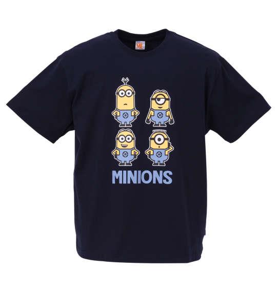 大きいサイズ メンズ MINIONS 半袖 Tシャツ ネイビー 1178-9586-2 3L 4L 5L 6L