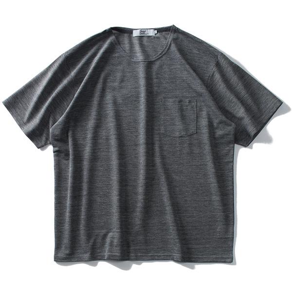 【WEB限定価格】【pd0525】大きいサイズ メンズ DANIEL DODD スラブ 鹿の子 ポケット付 半袖 Tシャツ azt-1902150