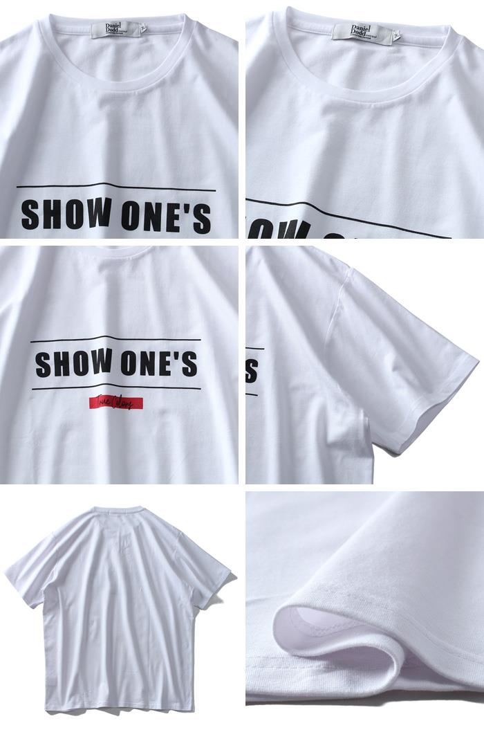 大きいサイズ メンズ DANIEL DODD ベア天 プリント 半袖 Tシャツ SHOW ONES azt-1902152