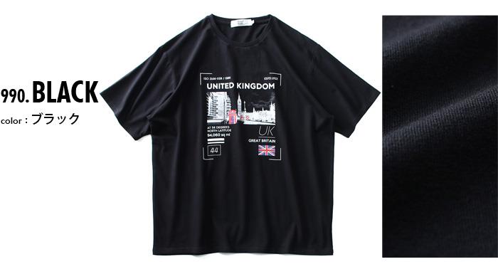 大きいサイズ メンズ DANIEL DODD ベア天 プリント 半袖 Tシャツ UNITED KINGDOM azt-1902154