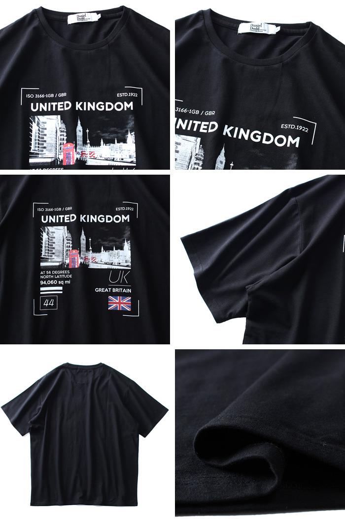 大きいサイズ メンズ DANIEL DODD ベア天 プリント 半袖 Tシャツ UNITED KINGDOM azt-1902154