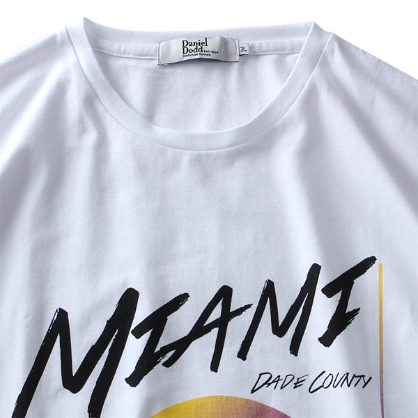 大きいサイズ メンズ DANIEL DODD ベア天 プリント 半袖 Tシャツ MIAMI azt-1902155