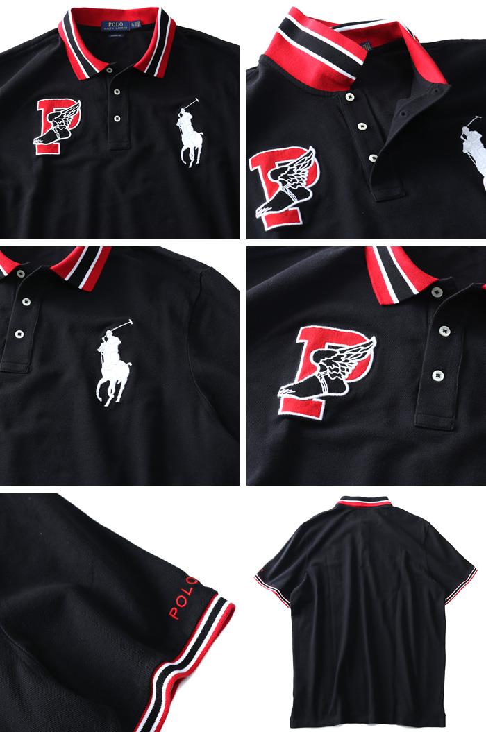 【WEB限定価格】ブランドセール 大きいサイズ メンズ POLO RALPH LAUREN ポロ ラルフローレン 刺繍入 ビッグポニー 鹿の子 半袖 ポロシャツ USA直輸入 710740444