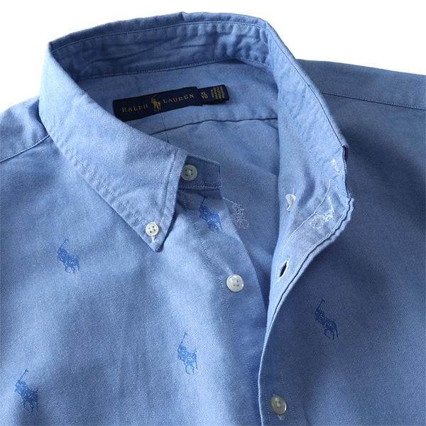 【WEB限定価格】ブランドセール 大きいサイズ メンズ POLO RALPH LAUREN ポロ ラルフローレン ロゴ 総柄 半袖 ボタンダウン シャツ USA直輸入 710745729