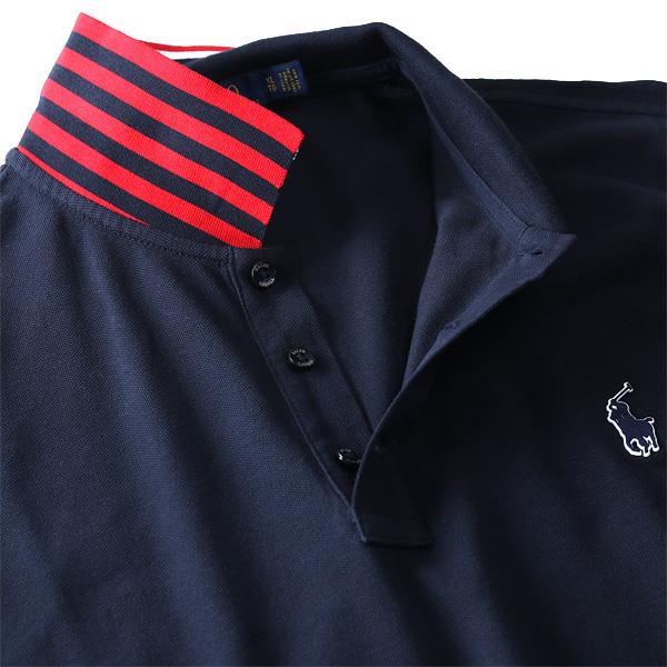 【WEB限定価格】ブランドセール 大きいサイズ メンズ POLO RALPH LAUREN ポロ ラルフローレン ロゴ 鹿の子 半袖 ポロシャツ USA直輸入 710746774