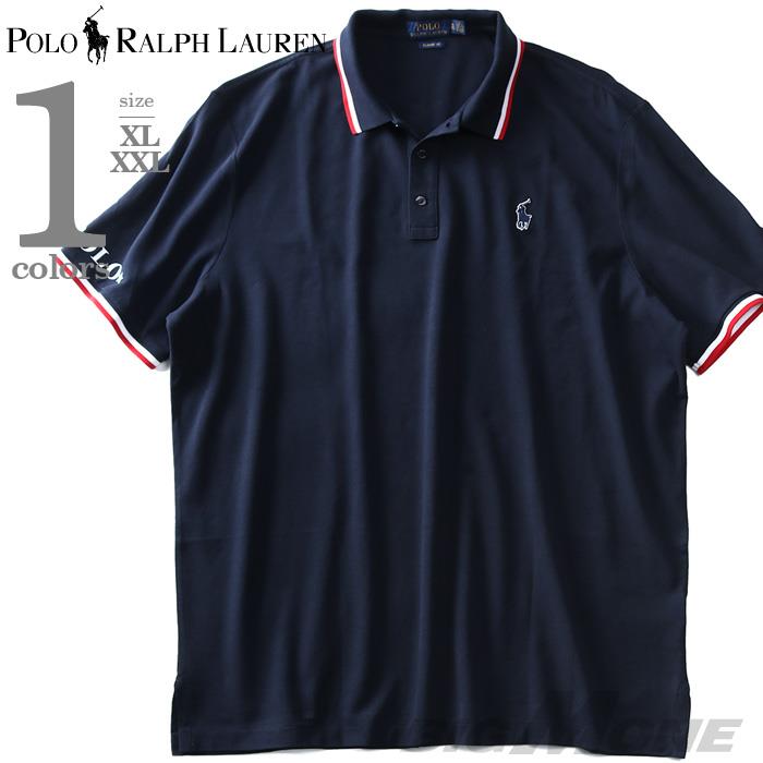 【WEB限定価格】ブランドセール 大きいサイズ メンズ POLO RALPH LAUREN ポロ ラルフローレン ロゴ 鹿の子 半袖 ポロシャツ USA直輸入 710746774