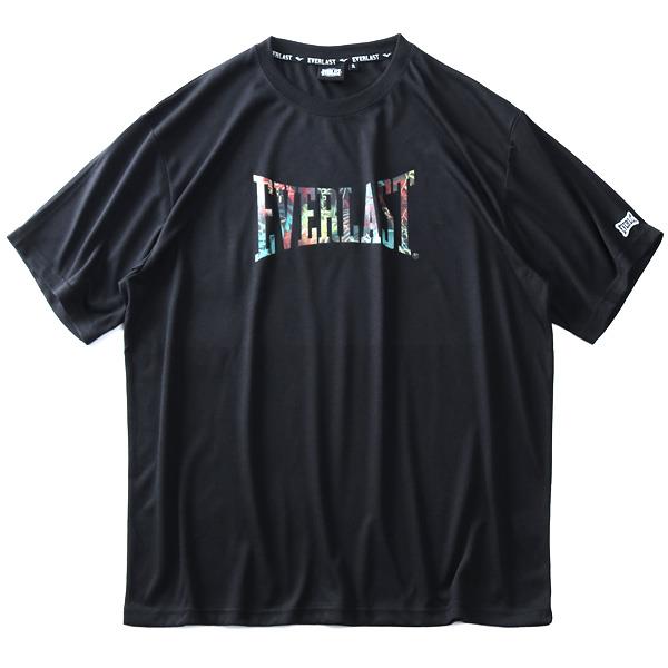 大きいサイズ メンズ EVERLAST ロゴ プリント 半袖 Tシャツ elc92101b