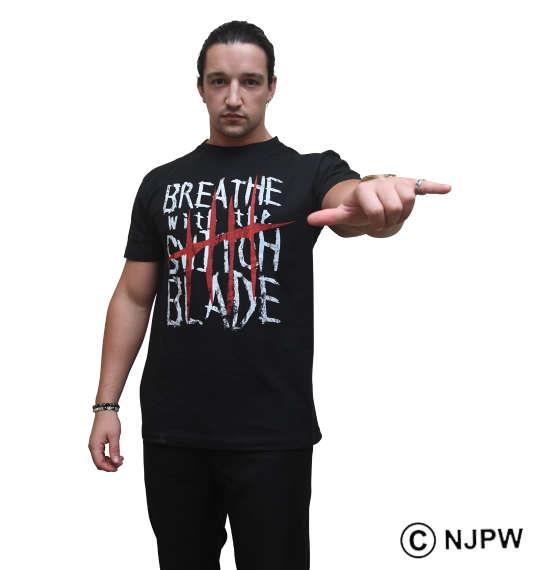 大きいサイズ メンズ 新日本プロレス ジェイ ホワイト BREATHE 半袖 Tシャツ ブラック 1178-9238-1 3L 4L 5L 6L 8L