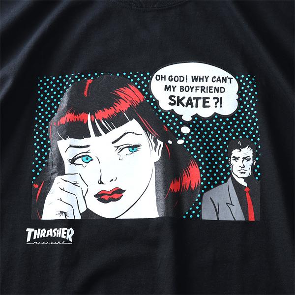 【WEB限定価格】ブランドセール 大きいサイズ メンズ THRASHER スラッシャー プリント 半袖 Tシャツ USA直輸入 311192