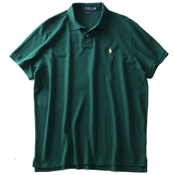 【WEB限定価格】ブランドセール 大きいサイズ メンズ POLO RALPH LAUREN ポロ ラルフローレン ロゴ 鹿の子 半袖 ポロシャツ USA直輸入 710680784