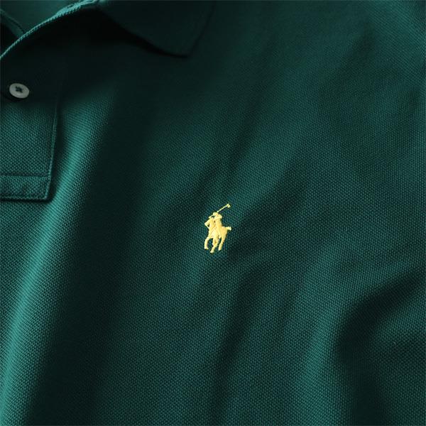 【WEB限定価格】ブランドセール 大きいサイズ メンズ POLO RALPH LAUREN ポロ ラルフローレン ロゴ 鹿の子 半袖 ポロシャツ USA直輸入 710680784