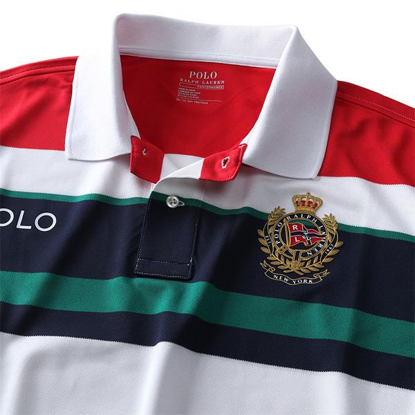 【WEB限定価格】ブランドセール 大きいサイズ メンズ POLO RALPH LAUREN ポロ ラルフローレン ボーダー柄 半袖 ポロシャツ USA直輸入 710741078