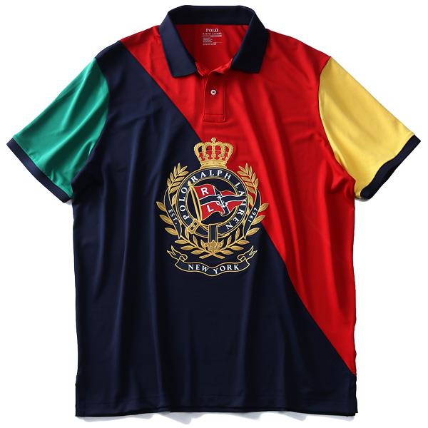 【WEB限定価格】ブランドセール 大きいサイズ メンズ POLO RALPH LAUREN ポロ ラルフローレン 半袖 デザイン ポロシャツ USA直輸入 710741079