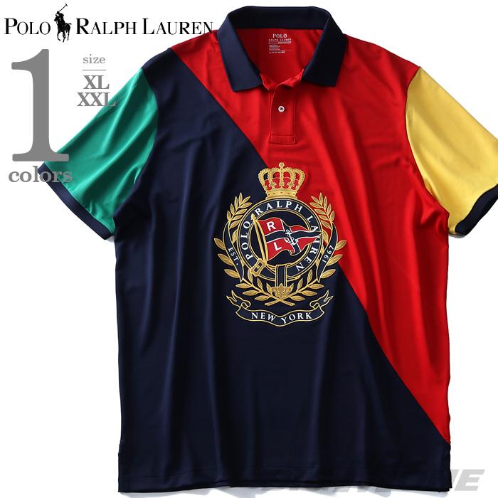 【WEB限定価格】ブランドセール 大きいサイズ メンズ POLO RALPH LAUREN ポロ ラルフローレン 半袖 デザイン ポロシャツ USA直輸入 710741079