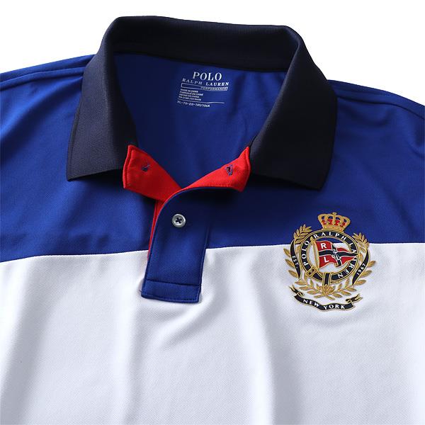 【WEB限定価格】ブランドセール 大きいサイズ メンズ POLO RALPH LAUREN ポロ ラルフローレン 半袖 デザイン ポロシャツ USA直輸入 710741080