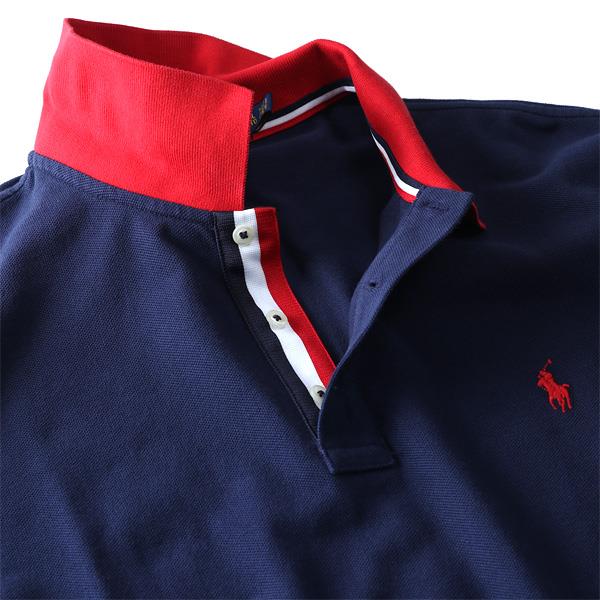 【WEB限定価格】ブランドセール 大きいサイズ メンズ POLO RALPH LAUREN ポロ ラルフローレン ロゴ 鹿の子 半袖 ポロシャツ USA直輸入 710746772