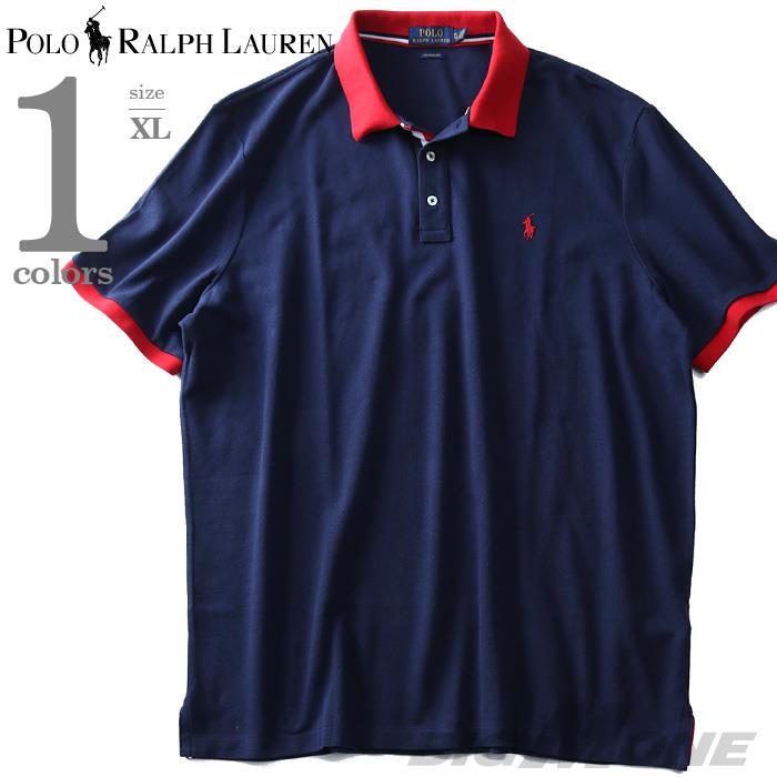 【WEB限定価格】ブランドセール 大きいサイズ メンズ POLO RALPH LAUREN ポロ ラルフローレン ロゴ 鹿の子 半袖 ポロシャツ USA直輸入 710746772