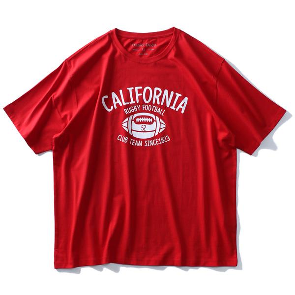 大きいサイズ メンズ DANIEL DODD オーガニック プリント 半袖 Tシャツ CALIFORNIA azt-190250