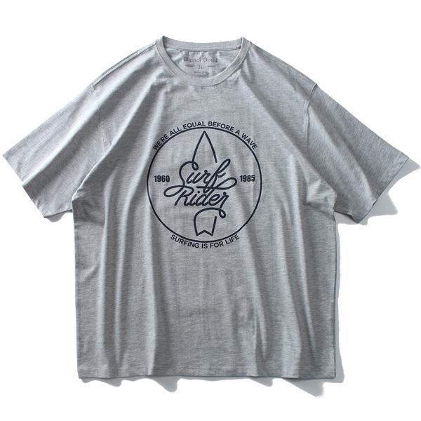 大きいサイズ メンズ DANIEL DODD オーガニック プリント 半袖 Tシャツ SURF RIDER azt-190255