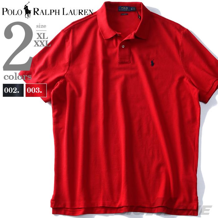 【WEB限定価格】ブランドセール 大きいサイズ メンズ POLO RALPH LAUREN ポロ ラルフローレン ロゴ 鹿の子 半袖 ポロシャツ USA直輸入 710666997