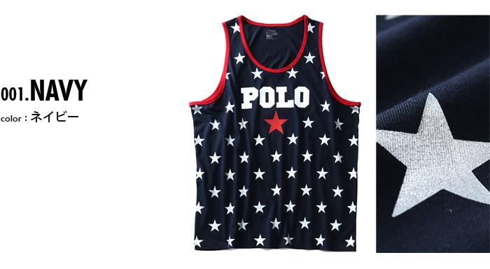 【WEB限定価格】ブランドセール 大きいサイズ メンズ POLO RALPH LAUREN ポロ ラルフローレン ロゴ プリント タンクトップ USA直輸入 710741436