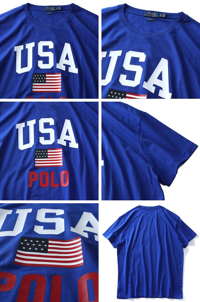 【WEB限定価格】ブランドセール 大きいサイズ メンズ POLO RALPH LAUREN ポロ ラルフローレン ロゴ プリント 半袖 Tシャツ USA直輸入 710743917