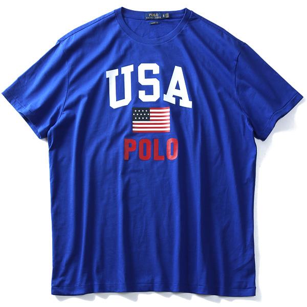 【WEB限定価格】ブランドセール 大きいサイズ メンズ POLO RALPH LAUREN ポロ ラルフローレン ロゴ プリント 半袖 Tシャツ USA直輸入 710743917