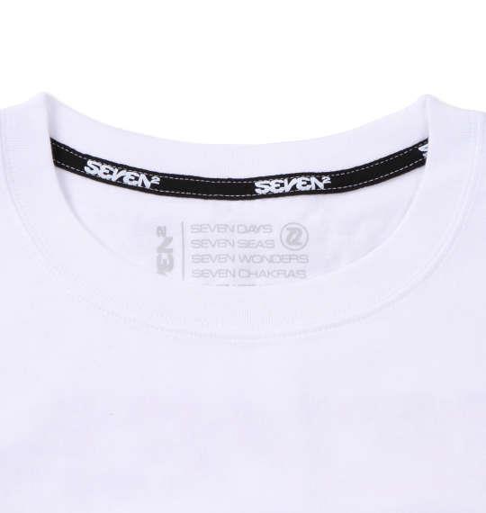 大きいサイズ メンズ SEVEN2 長袖 Tシャツ ホワイト 1168-9321-1 3L 4L 5L 6L