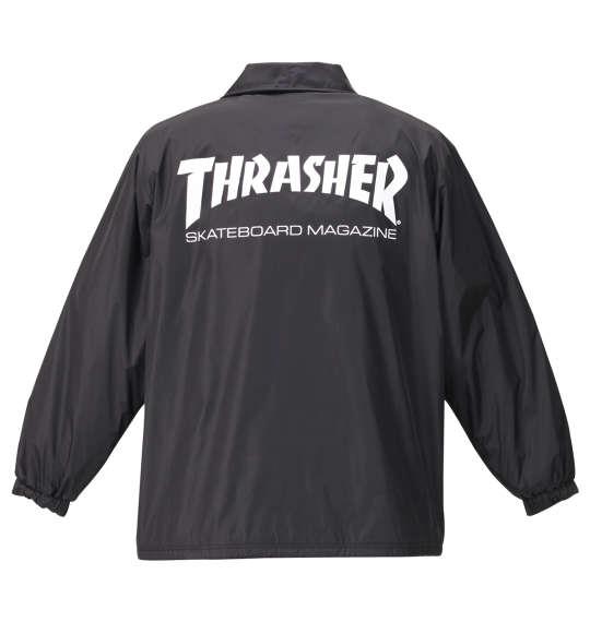 大きいサイズ メンズ THRASHER コーチ ジャケット ブラック 1173-9325-2 3L 4L 5L 6L 8L