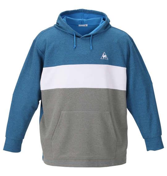 大きいサイズ メンズ LE COQ SPORTIF スウェット プルパーカー スウェーディッシュブルー 1178-9301-1 2L 3L 4L 5L 6L