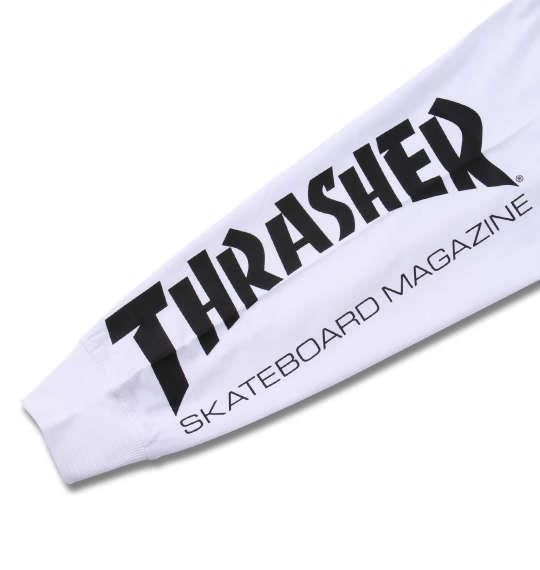 大きいサイズ メンズ THRASHER 長袖 Tシャツ ホワイト 1178-9340-1 3L 4L 5L 6L 8L