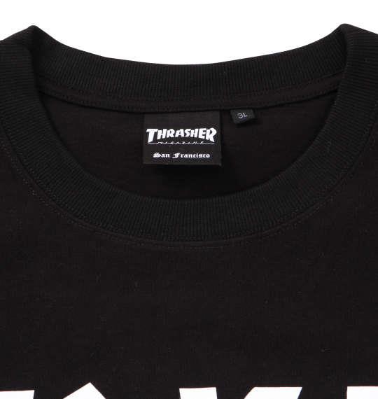 大きいサイズ メンズ THRASHER 長袖 Tシャツ ブラック 1178-9340-2 3L 4L 5L 6L 8L