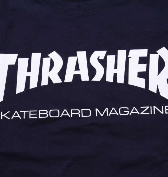 大きいサイズ メンズ THRASHER 長袖 Tシャツ ネイビー 1178-9340-3 3L 4L 5L 6L 8L