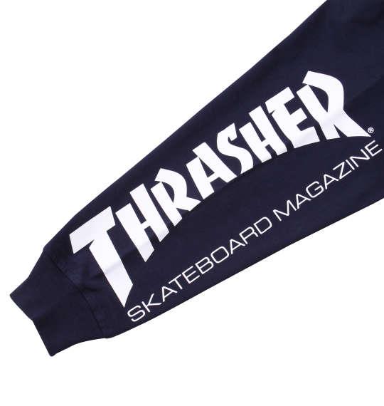 大きいサイズ メンズ THRASHER 長袖 Tシャツ ネイビー 1178-9340-3 3L 4L 5L 6L 8L