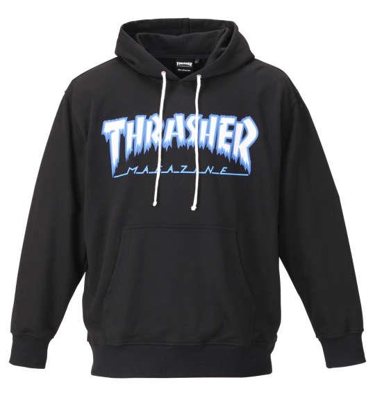 大きいサイズ メンズ THRASHER プルパーカー ブラック 1178-9341-2 3L 4L 5L 6L 8L