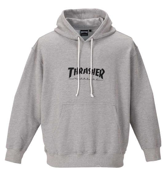 大きいサイズ メンズ THRASHER プルパーカー モクグレー 1178-9342-1 3L 4L 5L 6L 8L