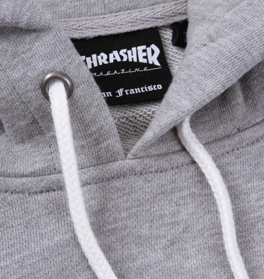 大きいサイズ メンズ THRASHER プルパーカー モクグレー 1178-9342-1 3L 4L 5L 6L 8L