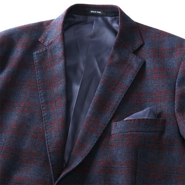 【2022bb】【WEB限定価格】大きいサイズ メンズ SARTORIA BELLINI ウール混 シングル 2ツ釦 チェック ジャケット azjk3419607