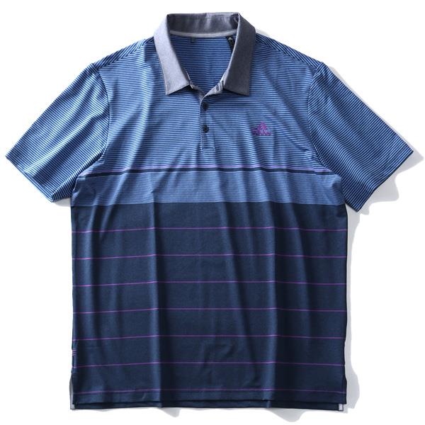 大きいサイズと大きい服のメンズ通販【ビッグエムワン】【WEB限定価格】【golf1】ブランドセール 大きいサイズ メンズ ADIDAS アディダス  ボーダー柄 半袖 ゴルフ ポロシャツ USA直輸入 dq2227(XL ブルー柄): メンズ