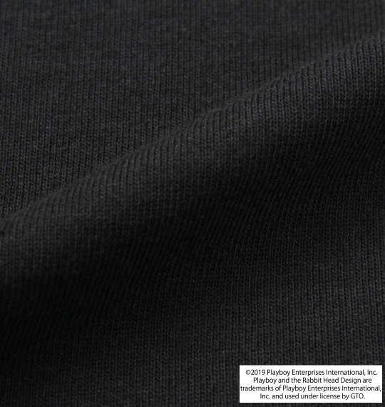 大きいサイズ メンズ PLAYBOY 天竺 プリント 長袖 Tシャツ ブラック 1178-9600-2 3L 4L 5L 6L