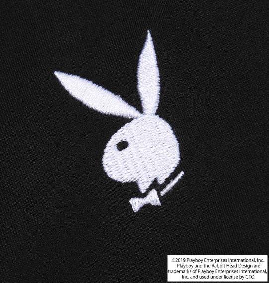 大きいサイズ メンズ PLAYBOY 刺繍 & プリント ジャージ セット ブラック 1178-9602-1 3L 4L 5L 6L