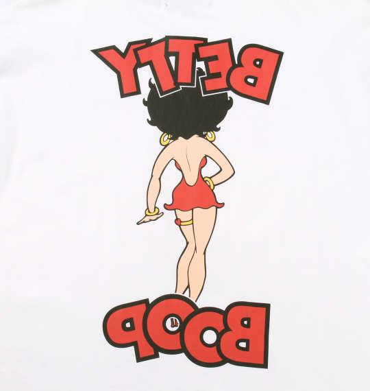 大きいサイズ メンズ BETTY BOOP 天竺 プリント 長袖 Tシャツ オフホワイト 1178-9650-1 3L 4L 5L 6L